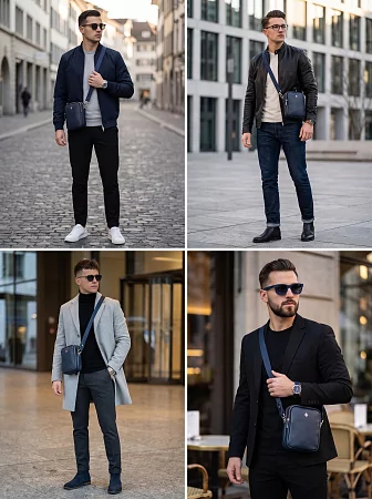 Сумка 9479-Polo D.Blue из натуральной кожи NARVIN