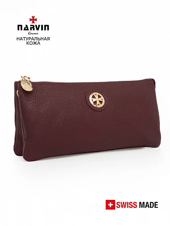 Сумка клатч 9951-Polo Bordo NARVIN из натуральной кожи