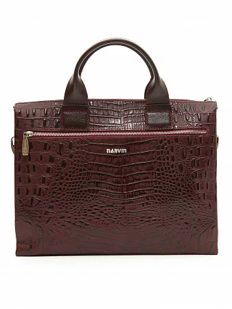 Портфель-сумка 9772-Bambino Burgundy натуральная кожа