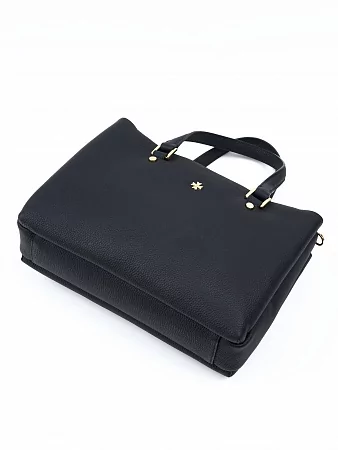 Сумка 9801-Polo Black натуральная кожа Narvin