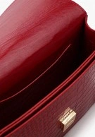 Сумка 9811-Croco Red натуральная кожа Narvin