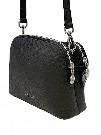 Сумка 9814-Polo Black / Croco натуральная кожа Narvin
