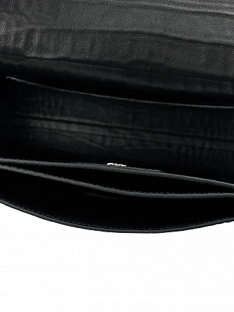 Сумка 9811-Croco Black натуральная кожа Narvin
